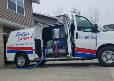 Carpet Cleaning Truck Inside - Father & Sons - Fargo, ND